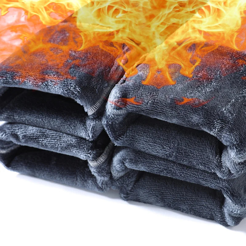 High Quality Men's Winter Warm Fleece Lined Jeans