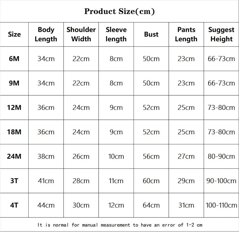 Kids Clothes Set Baby BoyGirl T-Shirt + Shorts Summer Clothing