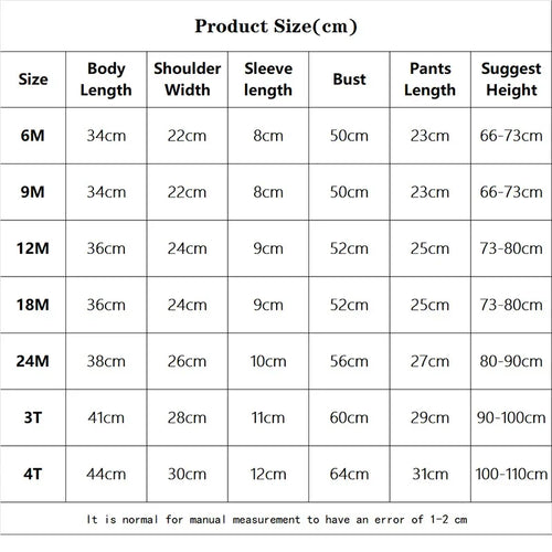 Kids Clothes Set Baby BoyGirl T-Shirt + Shorts Summer Clothing