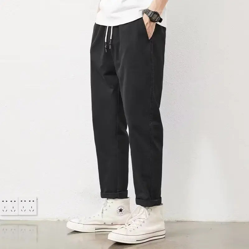 Men’s Straight Leg Cotton Workwear Pants – Relaxed Hammer Style