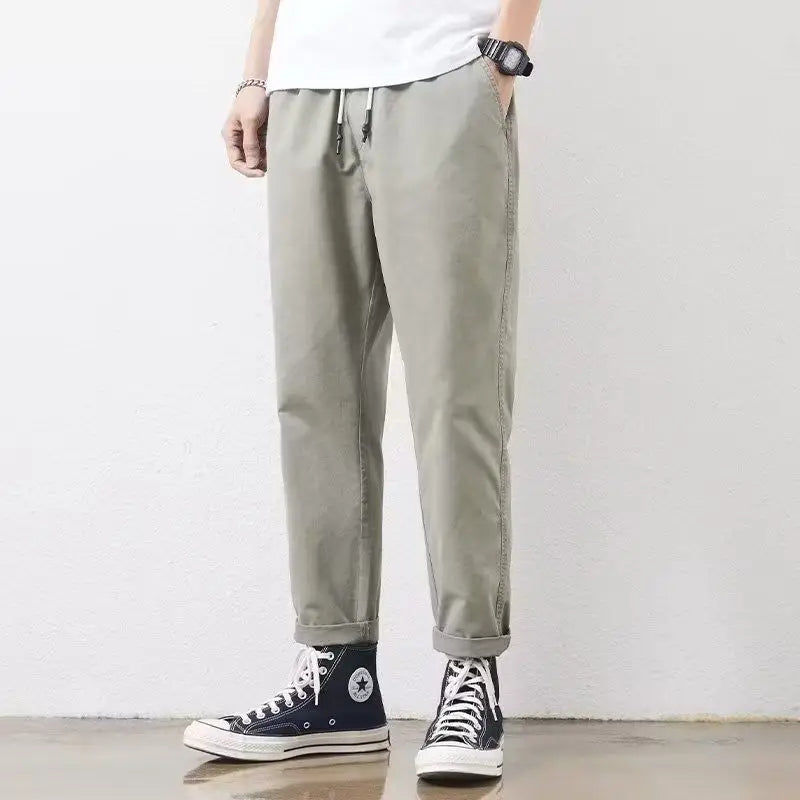 Men’s Straight Leg Cotton Workwear Pants – Relaxed Hammer Style