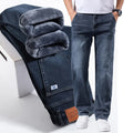 High Quality Men's Winter Warm Fleece Lined Jeans